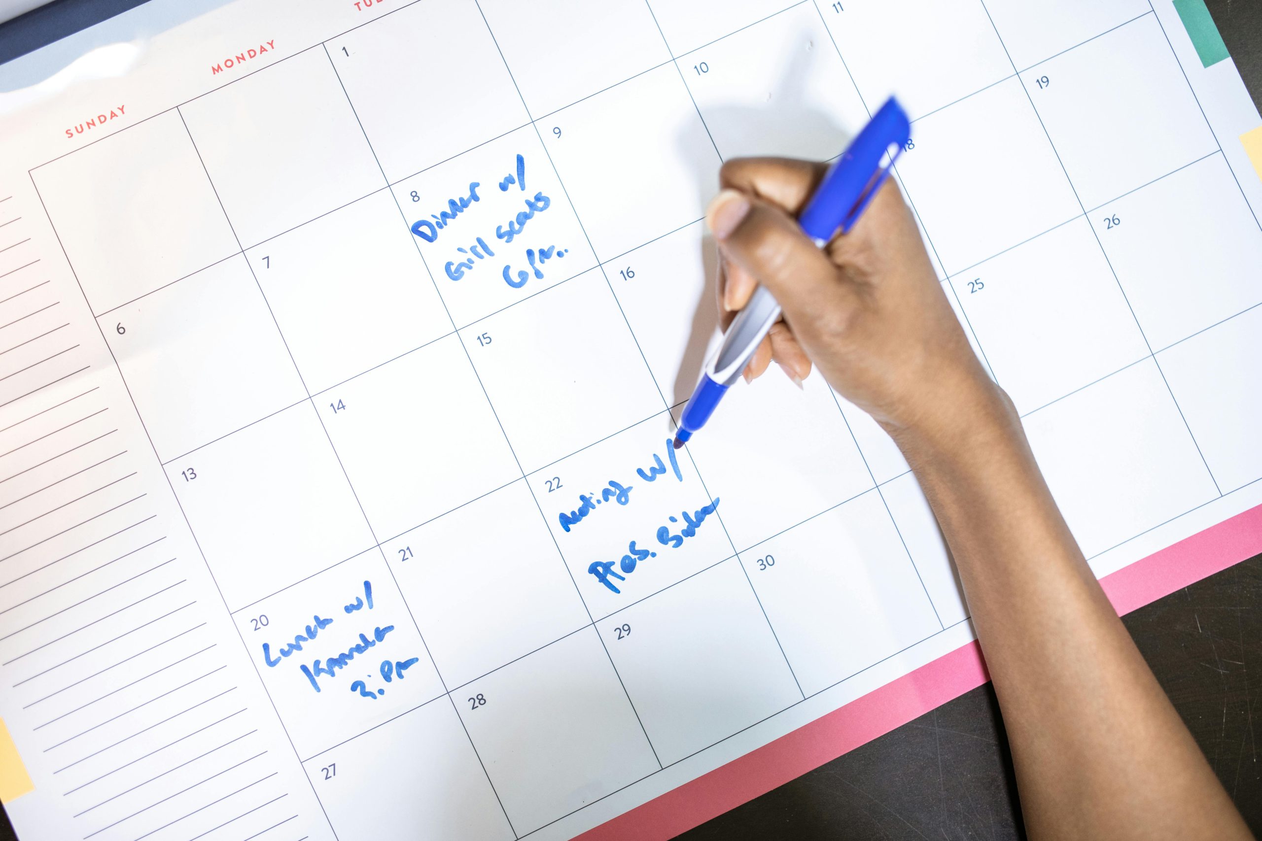 Simple monthly bill calendar for new immigrants in Australia